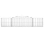 vidaXL Coșuri gabion arcuite 6 buc, 400x50x80/100 cm, fier galvanizat vidaXL Coșuri gabion arcuite 6 buc, 400x50x80/100 cm, fier galvanizat