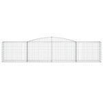 vidaXL Coșuri gabion arcuite 8 buc, 400x50x80/100 cm, fier galvanizat vidaXL Coșuri gabion arcuite 8 buc, 400x50x80/100 cm, fier galvanizat
