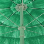 vidaXL Umbrelă de soare de plajă Hawaii, verde, 300 cm vidaXL Umbrelă de soare de plajă Hawaii, verde, 300 cm