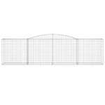 vidaXL Coșuri gabion arcuite 4 buc, 400x50x100/120 cm fier galvanizat vidaXL Coșuri gabion arcuite 4 buc, 400x50x100/120 cm fier galvanizat