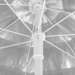 vidaXL Umbrelă de soare de plajă Hawaii, alb, 180 cm vidaXL Umbrelă de soare de plajă Hawaii, alb, 180 cm