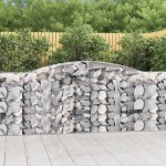 vidaXL Coșuri gabion arcuite 10 buc, 400x50x100/120 cm fier galvanizat vidaXL Coșuri gabion arcuite 10 buc, 400x50x100/120 cm fier galvanizat