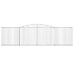 vidaXL Coșuri gabion arcuite 10 buc, 400x50x100/120 cm fier galvanizat vidaXL Coșuri gabion arcuite 10 buc, 400x50x100/120 cm fier galvanizat
