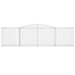 vidaXL Coșuri gabion arcuite 25 buc, 400x50x100/120 cm fier galvanizat