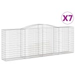 vidaXL Coșuri gabion arcuite 7 buc, 400x50x140/160 cm, fier galvanizat vidaXL Coșuri gabion arcuite 7 buc, 400x50x140/160 cm, fier galvanizat