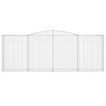 vidaXL Coșuri gabion arcuite 10 buc, 400x50x140/160cm, fier galvanizat vidaXL Coșuri gabion arcuite 10 buc, 400x50x140/160cm, fier galvanizat
