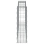 vidaXL Coșuri gabion arcuite 5 buc. 400x50x160/180 cm, fier galvanizat