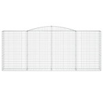 vidaXL Coș gabion arcuit, 25 buc, 400x50x160/180 cm, fier galvanizat vidaXL Coș gabion arcuit, 25 buc, 400x50x160/180 cm, fier galvanizat