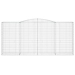 vidaXL Coșuri gabion arcuite 4 buc, 400x50x180/200 cm, fier galvanizat vidaXL Coșuri gabion arcuite 4 buc, 400x50x180/200 cm, fier galvanizat