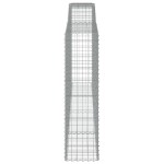 vidaXL Coșuri gabion arcuite 4 buc, 400x50x180/200 cm, fier galvanizat vidaXL Coșuri gabion arcuite 4 buc, 400x50x180/200 cm, fier galvanizat