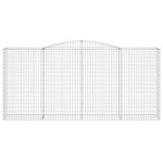 vidaXL Coșuri gabion arcuite 5 buc, 400x50x180/200 cm, fier galvanizat