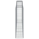 vidaXL Coșuri gabion arcuite 10 buc, 400x50x180/200cm, fier galvanizat vidaXL Coșuri gabion arcuite 10 buc, 400x50x180/200cm, fier galvanizat