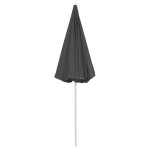 vidaXL Umbrelă de soare de plajă, antracit, 240 cm