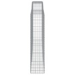 vidaXL Coșuri gabion arcuite, 4 buc 400x50x200/220 cm, fier galvanizat
