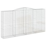 vidaXL Coșuri gabion arcuite, 10 buc 400x50x200/220cm, fier galvanizat