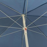 vidaXL Umbrelă de soare de plajă, albastru, 300 cm