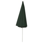 vidaXL Umbrelă de soare de plajă, verde, 300 cm
