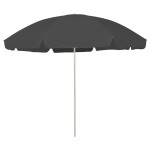 vidaXL Umbrelă de soare de plajă, antracit, 300 cm