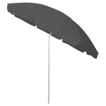 vidaXL Umbrelă de soare de plajă, antracit, 300 cm