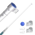 vidaXL Steag Belgia și stâlp din aluminiu, 5,55 m