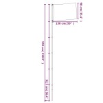 vidaXL Steag Irlanda și stâlp din aluminiu, 5,55 m vidaXL Steag Irlanda și stâlp din aluminiu, 5,55 m