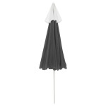 vidaXL Umbrelă de soare de plajă, antracit, 240 cm