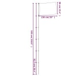 vidaXL Steag Turcia și stâlp din aluminiu, 5,55 m vidaXL Steag Turcia și stâlp din aluminiu, 5,55 m
