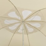 vidaXL Umbrelă de soare de plajă, galben nisipiu, 300 cm