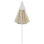vidaXL Umbrelă de soare de plajă, galben nisipiu, 300 cm