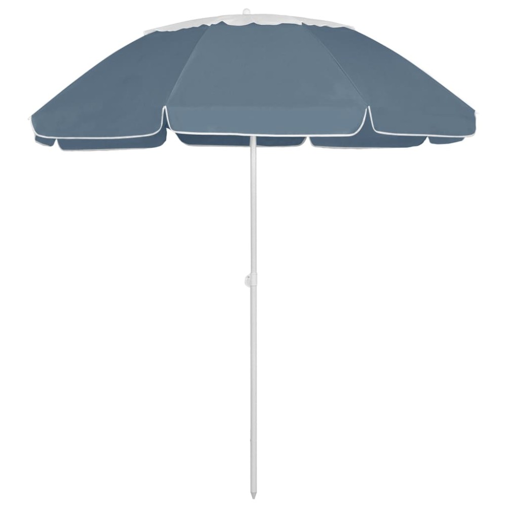 vidaXL Umbrelă de soare de plajă, albastru, 300 cm