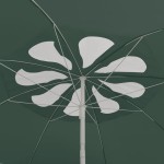 vidaXL Umbrelă de soare de plajă, verde, 300 cm vidaXL Umbrelă de soare de plajă, verde, 300 cm