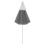 vidaXL Umbrelă de soare de plajă, antracit, 300 cm