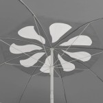 vidaXL Umbrelă de soare de plajă, antracit, 300 cm
