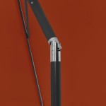 vidaXL Umbrelă de soare de plajă, cărămiziu, 180x120 cm