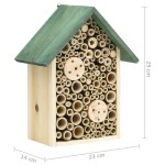 vidaXL Casă pentru insecte, 2 buc., 23x14x29 cm, lemn masiv de brad vidaXL Casă pentru insecte, 2 buc., 23x14x29 cm, lemn masiv de brad