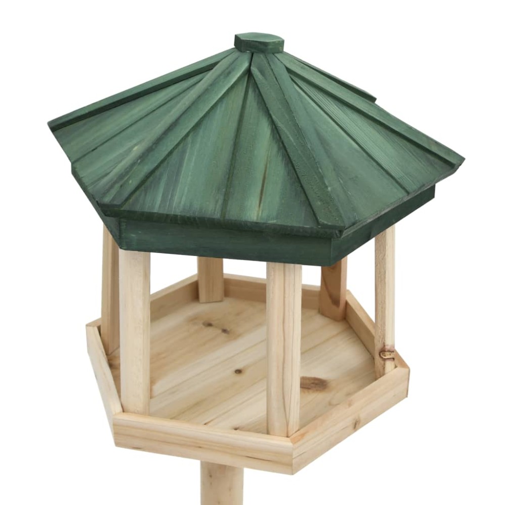 vidaXL Hrănitor pentru păsări vertical, 33x110 cm, lemn masiv de brad