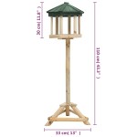 vidaXL Hrănitor pentru păsări vertical, 33x110 cm, lemn masiv de brad vidaXL Hrănitor pentru păsări vertical, 33x110 cm, lemn masiv de brad