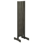 vidaXL Gard cu zăbrele de grădină, gri, 180x100 cm, lemn de brad