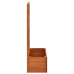 vidaXL Jardinieră cu spalier, portocaliu, 50x25x90 cm, lemn masiv brad