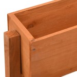 vidaXL Jardinieră pliabilă, portocaliu, 60x14x75 cm, lemn masiv brad