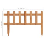 vidaXL Borduri de gazon,10 buc., 4,4 m, lemn de brad vidaXL Borduri de gazon,10 buc., 4,4 m, lemn de brad