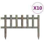 vidaXL Borduri de gazon,10 buc., 4,4 m, lemn de brad vidaXL Borduri de gazon,10 buc., 4,4 m, lemn de brad