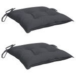 vidaXL Perne de scaun, 2 buc., antracit, 40x40x7 cm, textil oxford vidaXL Perne de scaun, 2 buc., antracit, 40x40x7 cm, textil oxford