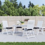 vidaXL Perne de scaun, 4 buc., antracit, 40x40x7 cm, textil oxford vidaXL Perne de scaun, 4 buc., antracit, 40x40x7 cm, textil oxford