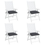 vidaXL Perne de scaun, 4 buc., antracit, 40x40x7 cm, textil oxford vidaXL Perne de scaun, 4 buc., antracit, 40x40x7 cm, textil oxford