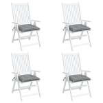 vidaXL Perne de scaun, 4 buc., gri, 40x40x7 cm, textil oxford vidaXL Perne de scaun, 4 buc., gri, 40x40x7 cm, textil oxford
