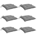 vidaXL Perne de scaun, 6 buc., gri, 40x40x7 cm, textil oxford vidaXL Perne de scaun, 6 buc., gri, 40x40x7 cm, textil oxford