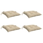 vidaXL Perne de scaun, 4 buc., bej, 40x40x7 cm, textil oxford vidaXL Perne de scaun, 4 buc., bej, 40x40x7 cm, textil oxford