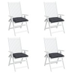 vidaXL Perne de scaun, 4 buc., antracit, 50x50x7 cm, textil oxford vidaXL Perne de scaun, 4 buc., antracit, 50x50x7 cm, textil oxford