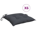 vidaXL Perne de scaun, 6 buc., antracit, 50x50x7 cm, textil oxford vidaXL Perne de scaun, 6 buc., antracit, 50x50x7 cm, textil oxford